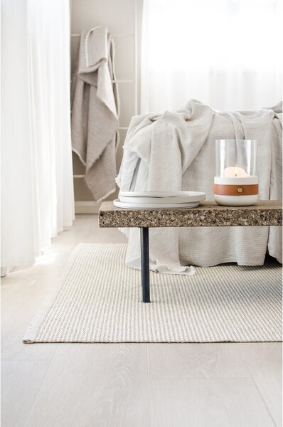 Krem unutarnji i vanjski tepih 60x85 cm Mono Linen Vanilla – Pappelina