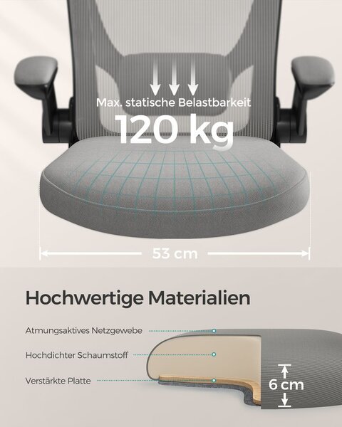 Uredska stolica s ergonomskom funkcijom ljuljanja - Plava