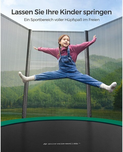 Trampolin Ø 183 cm s mrežom za vrt - Plava