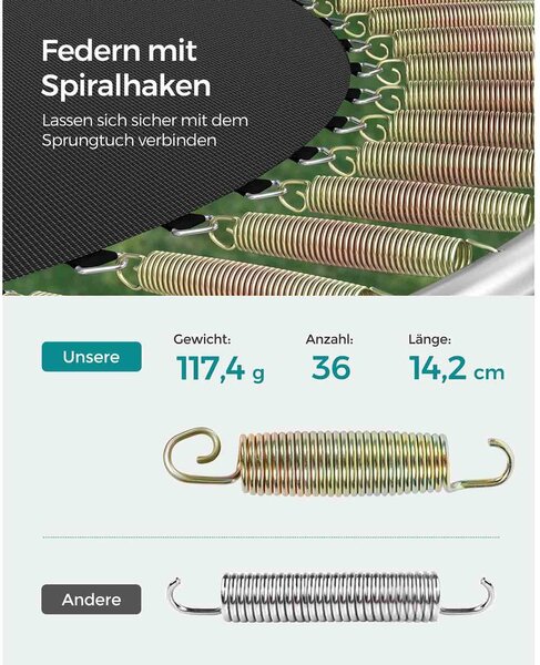 Trampolin Ø 183 cm s mrežom za vrt - Plava