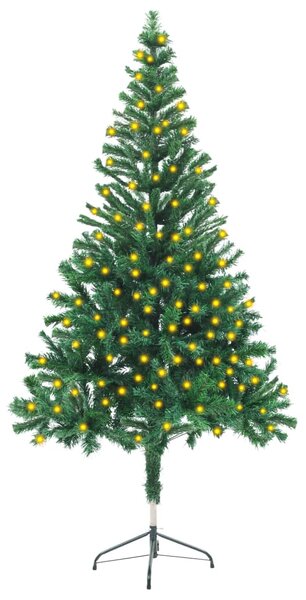 VidaXL Umjetno osvijetljeno božićno drvce sa stalkom 150 cm 380 grana