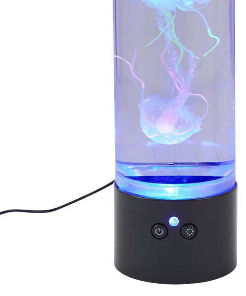 Mjehurićasta cijev crna 30 cm uklj. LED RGB - Dweller