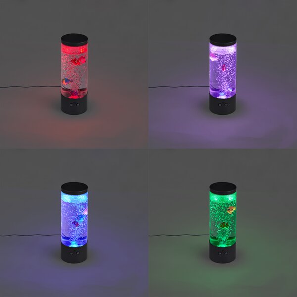 Mjehurićasta cijev crna 30 cm uklj. LED RGB - Sealife