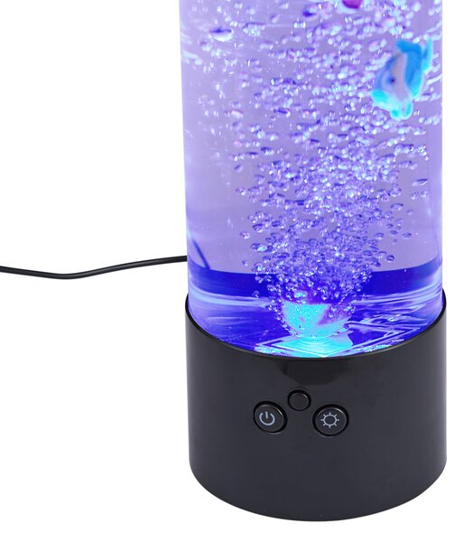 Mjehurićasta cijev crna 30 cm uklj. LED RGB - Sealife