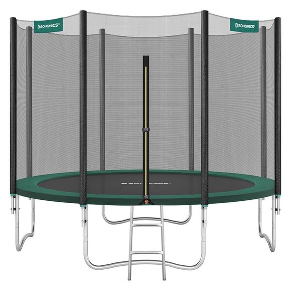 Okrugli vrtni trampolin sa sigurnosnom mrežom - Zelena - 305