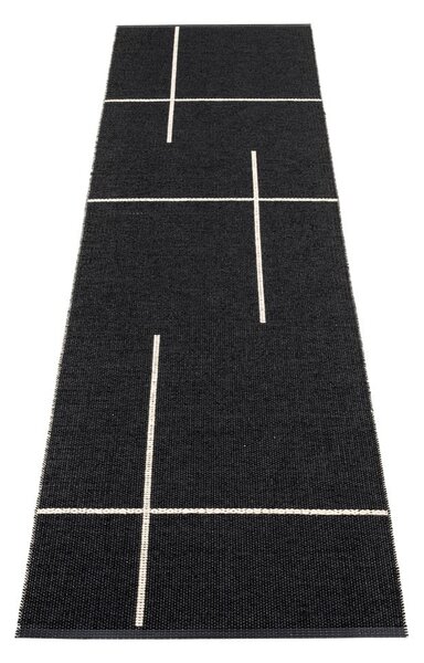 Crna unutarnja i vanjska staza 70x270 cm Fred Black – Pappelina