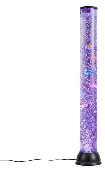 Mjehurićasta cijev crna 90 cm uklj. LED RGB - Zoop