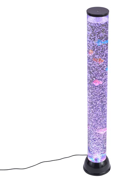Mjehurićasta cijev crna 90 cm uklj. LED RGB - Zoop