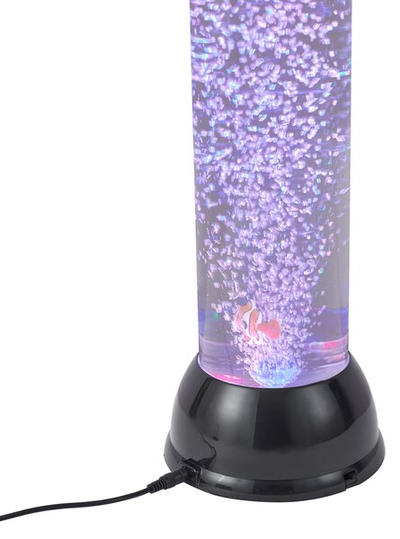 Mjehurićasta cijev crna 90 cm uklj. LED RGB - Zoop