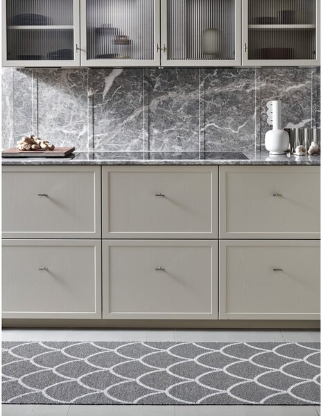 Sivi unutarnji i vanjski tepih 70x50 cm Kotte Charcoal – Pappelina