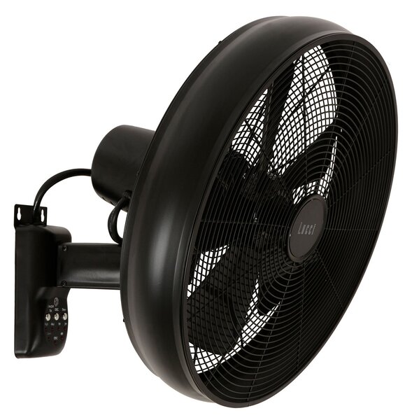 Zidni ventilator Breeze, crni, Ø41 cm - Beacon Beacon Lighting, Breeze, Crno, Dnevna soba, Plastika