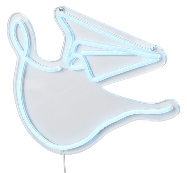 Neonska zidna svjetiljka plava uklj. LED - Paperplane