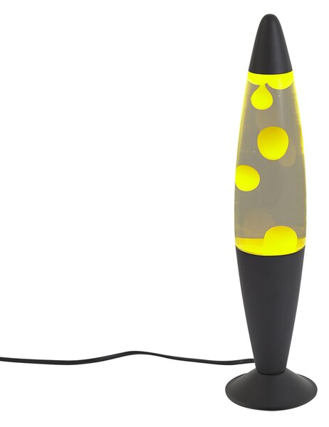 Lava lampa prozirna sa žutim voskom uklj. LED - Molten Lava