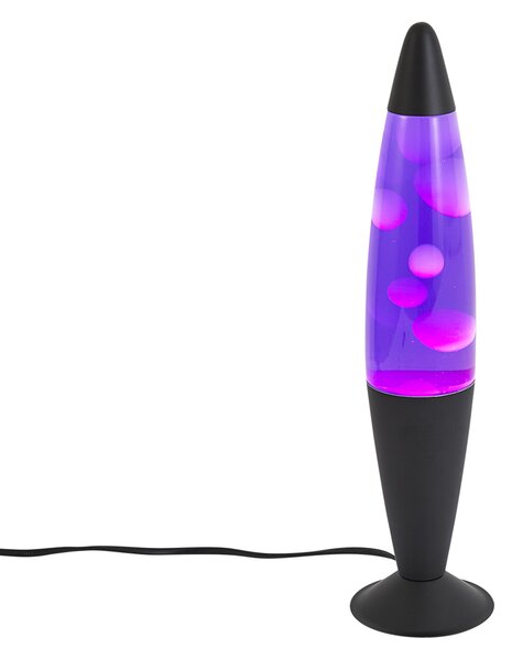 Lampa s lavom ljubičasta s bijelim voskom uklj. LED - Molten Lava