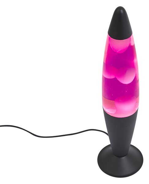 Lava lampa ružičasta s bijelim voskom uklj. LED - Molten Lava