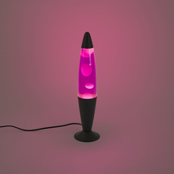 Lava lampa ružičasta s bijelim voskom uklj. LED - Molten Lava