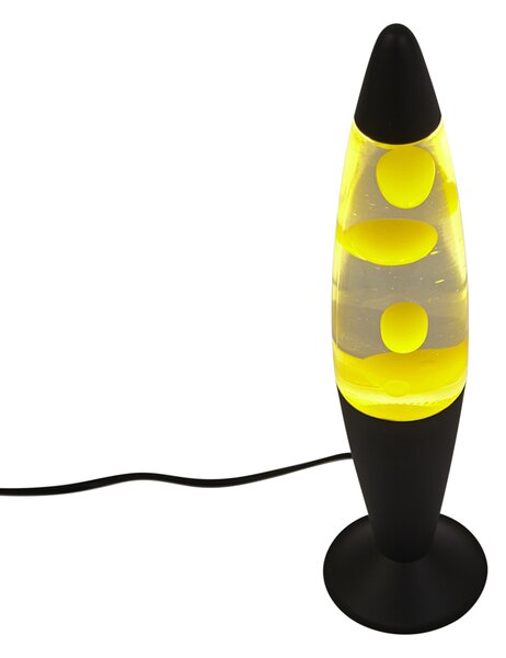 Lava lampa prozirna sa žutim voskom uklj. LED - Molten Lava
