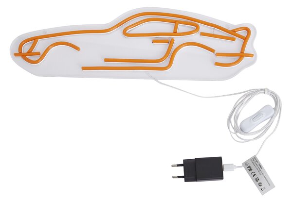 Neonska zidna svjetiljka narančasta uklj. LED - Auto