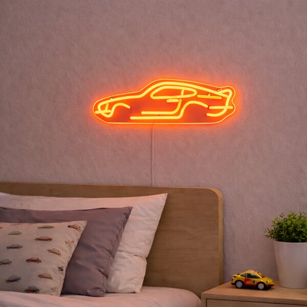 Neonska zidna svjetiljka narančasta uklj. LED - Auto