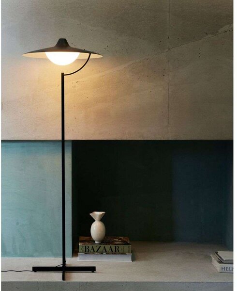 Podne Lampa DCW, prigušiv, Crno, Dnevna soba, Metal