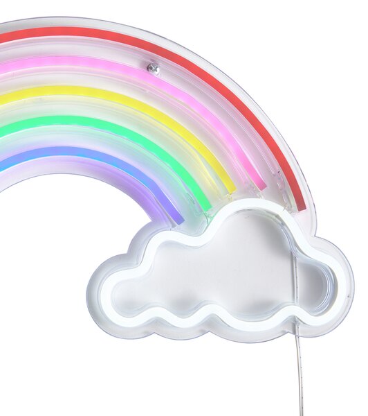 Neonska zidna svjetiljka višebojna uklj. LED - Rainbow