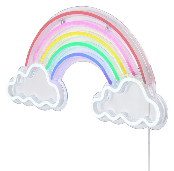 Neonska zidna svjetiljka višebojna uklj. LED - Rainbow