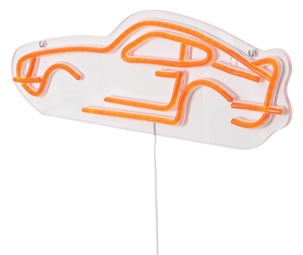 Neonska zidna svjetiljka narančasta uklj. LED - Auto