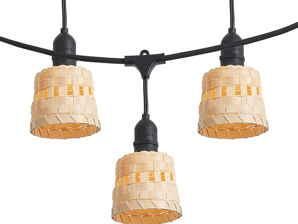 Bambusove lampice s utikačem 8m uklj. LED 10-svjetla IP44 - Ibiz