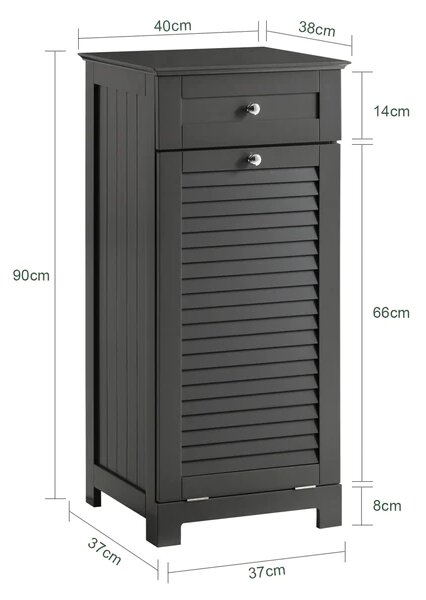Kupaonski ormarić za rublje L40*D38*H90cm