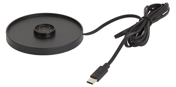 Vanjska stolna svjetiljka crna punjiva uklj. stanica za punjenje IP65 - Grill