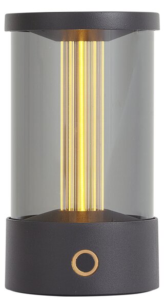 Vanjska stolna svjetiljka crna punjiva uklj. stanica za punjenje IP65 - Grill