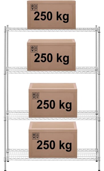 Metalni regal - 120 x 45 x 180 - 1000