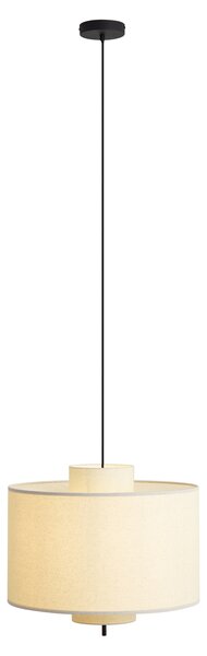 Japandi visilica crna s bijelim platnenim sjenilom 50 cm - Rieu