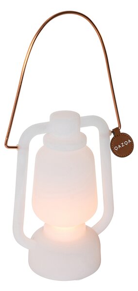 Stolna svjetiljka punjiva 22 cm IP44 bijela - Storm Mini