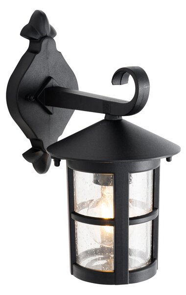Klasična vanjska zidna lampa crna IP44 - Herb