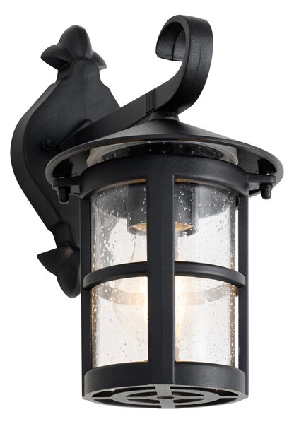 Klasična vanjska zidna lampa crna IP44 - Herb