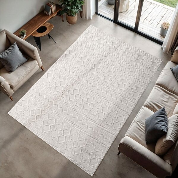 Krem unutarnja i vanjska staza 80x250 cm Doha 1652 Cream – Ayyildiz Carpets