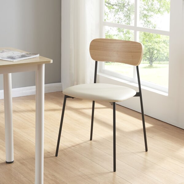 Set blagovaonskih stolica od 2 78x45x48 cm bež