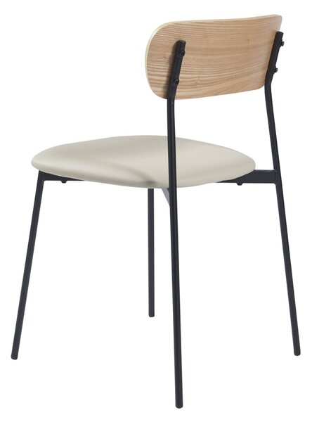 Set blagovaonskih stolica od 2 78x45x48 cm bež