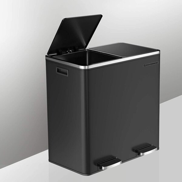 Separator otpada 60 litara (2 x 30 L) - Siva
