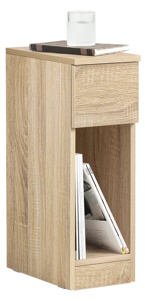 Noćni ormarić s ladicom 20x60x35 cm - svijetli hrast