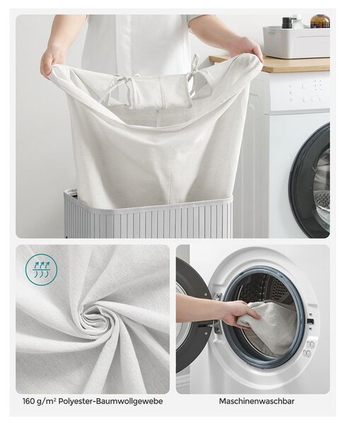 Košara za rublje s poklopcem od 72 litre