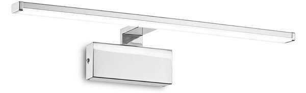 IDEAL LUX Ideal Lux Alma LED zidna svjetiljka, kromirani metal, širina 51 cm, Krom, Dnevni boravak/blagovaonica, Metal, Zidna utičnica ispod