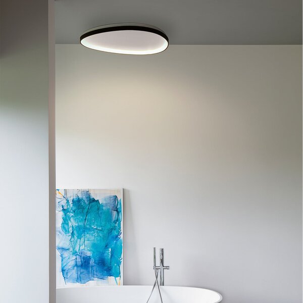 IDEAL LUX Ideal Lux Gemini LED stropna svjetiljka, crna, 61 cm, 2700 K,, Crno, Dnevni boravak/blagovaonica, Metal
