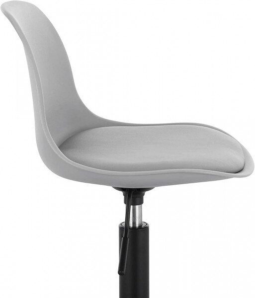 Set od 2 barske stolice s naslonom PU materijal - Crna