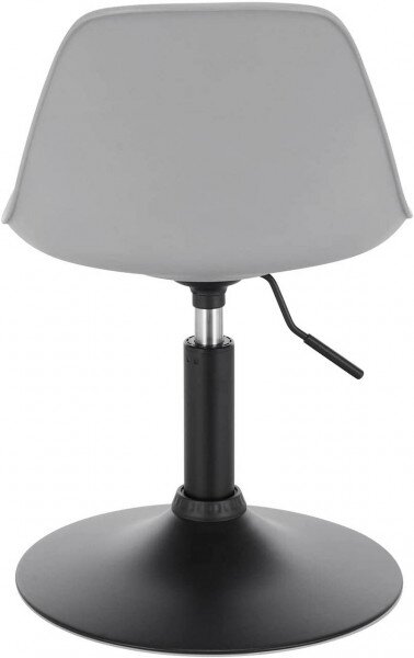 Set od 2 barske stolice s naslonom PU materijal - Crna