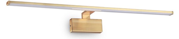 IDEAL LUX Ideal Lux Alma LED zidna svjetiljka, mesingano obojeni metal, širina 81 cm, Zlato / mjed, Dnevni boravak/blagovaonica, Metal, Zidna utičnica ispod