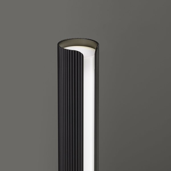 IDEAL LUX Ideal Lux Dorica LED stolna lampa, crna, visina 25 cm, prigušiva, Crno, Dnevni boravak/blagovaonica, Aluminij