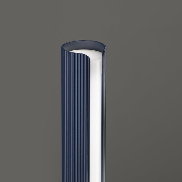 IDEAL LUX Ideal Lux Dorica LED stolna lampa, plava, visina 25 cm, prigušiva, Plava, Dnevni boravak/blagovaonica, Aluminij