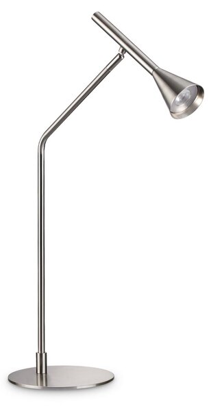 IDEAL LUX Ideal Lux Diesis LED stolna lampa, nikl, visina 65 cm, s prigušivačem, prigušiva, Metalik, Dnevni boravak/blagovaonica, Metal